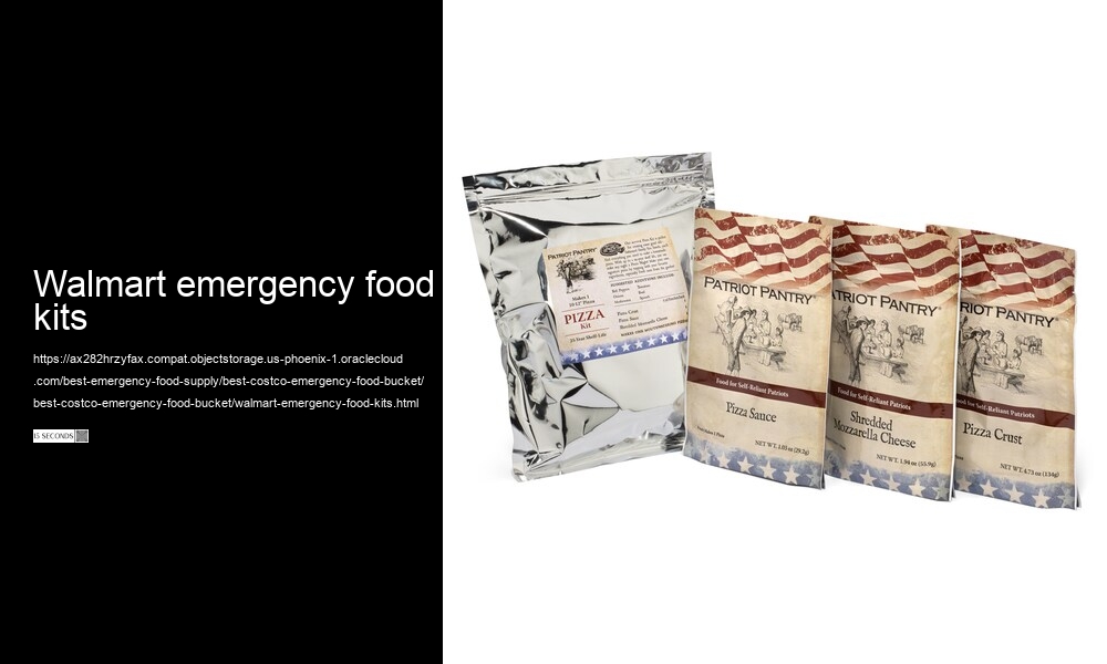 walmart emergency food kits