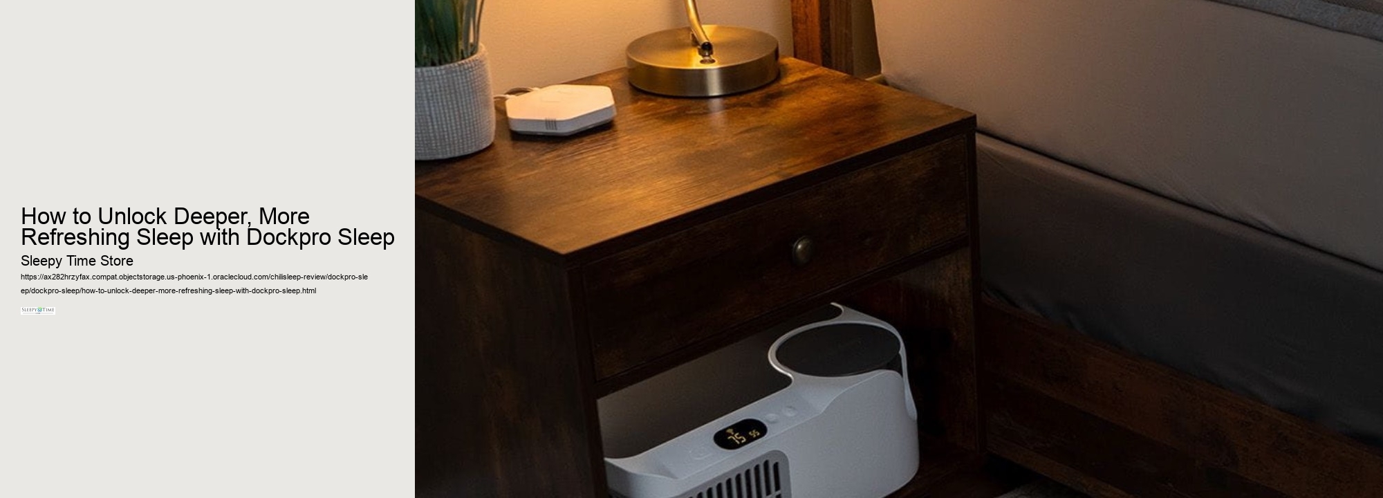 How to Unlock Deeper, More Refreshing Sleep with Dockpro Sleep