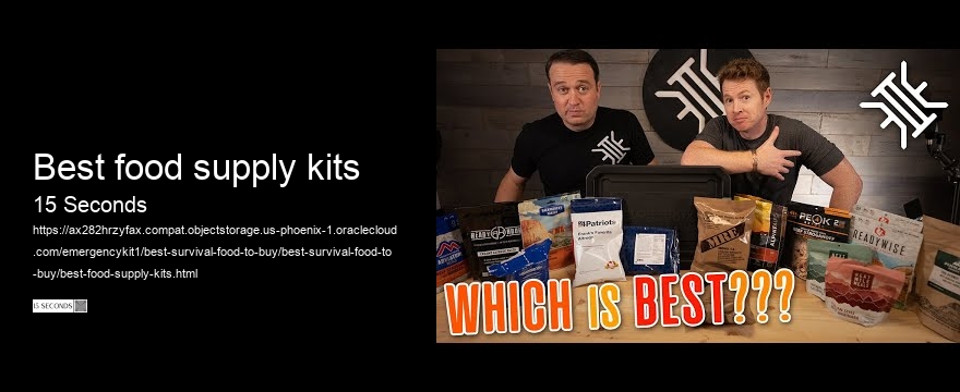 best food supply kits