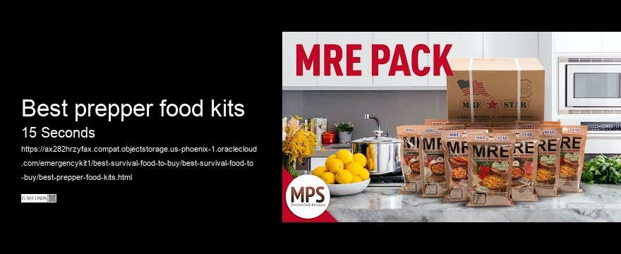 best prepper food kits