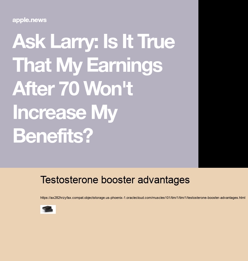 testosterone booster advantages